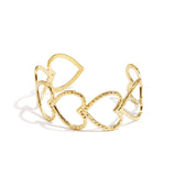 Stainless Steel Cuff Bracelets Heart Casual Daily Simple Series Women's jewelry