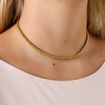 Solid bead necklace-4mm