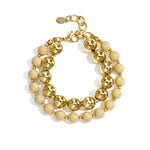 Linked bead bracelets