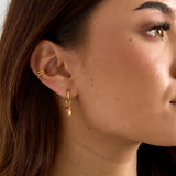 Earcuff Spiral Gold Color Stainless Steel