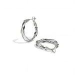 Organic double hoop earrings