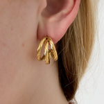 Stainless Steel Hoop Earrings Geometric Daily Daily