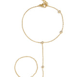 Handchain with asymmetrical stones