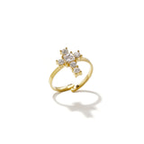 Stainless Steel Minimalist Rings Cross Simple Daily Simple Series Women's jewelry