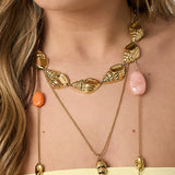 Statement necklace with large shells