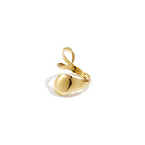 Swirl statement ring