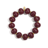 Elastic beaded bracelet with large beads