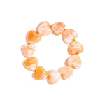 Bracelet with heart-shaped beads