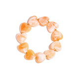 Bracelet with heart-shaped beads