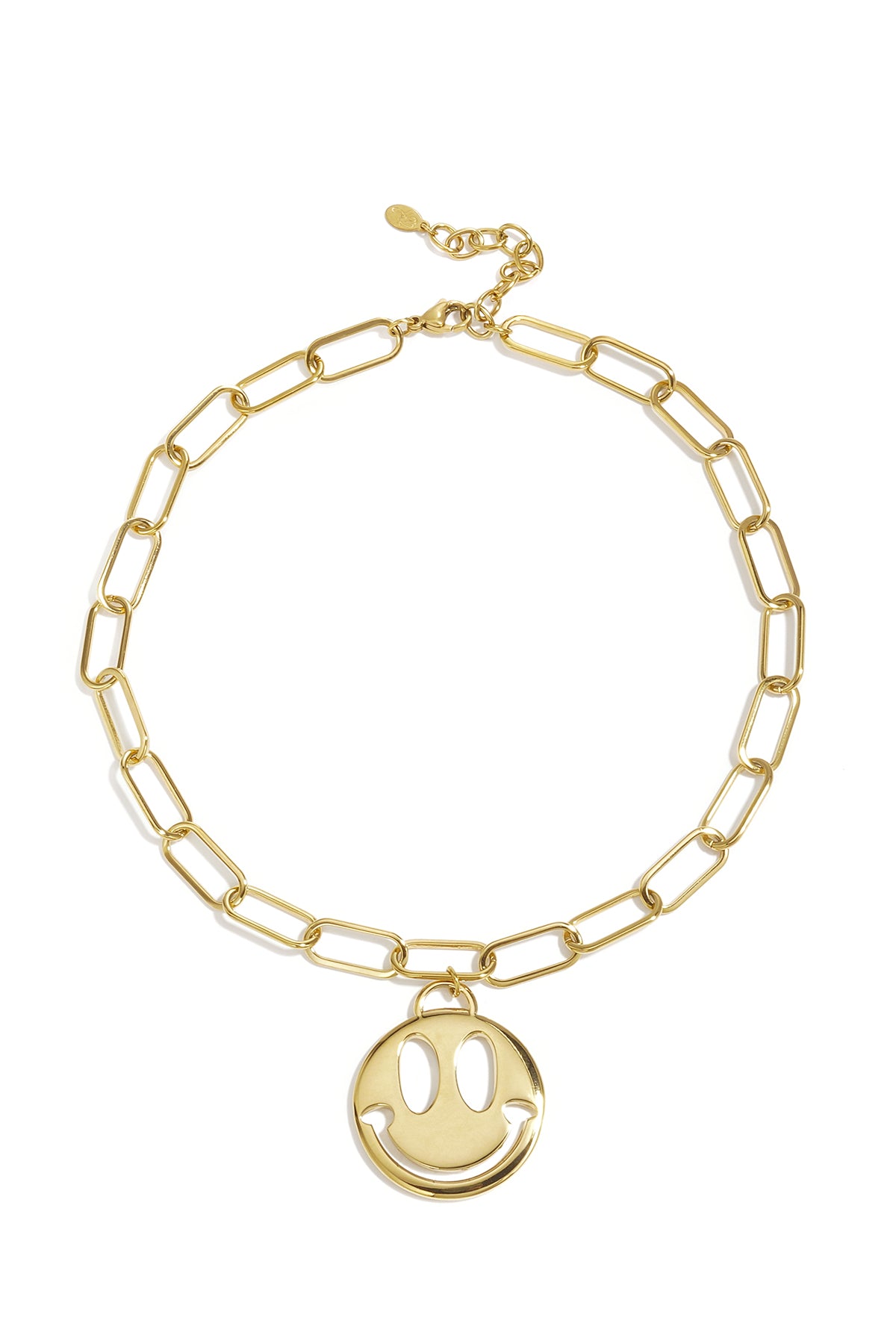 Stainless Steel Pendant necklaces Smiling Face Casual Daily Simple Series Women's jewelry