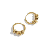 Small hoops with beads