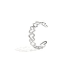 Stainless Steel Cuff Bracelets Heart Casual Daily Simple Series Women's jewelry