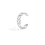 Stainless Steel Cuff Bracelets Heart Casual Daily Simple Series Women's jewelry
