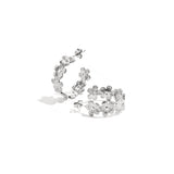 Daisy hoop earrings