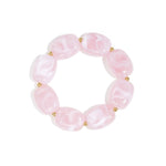 Bracelet with squoval beads