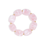 Bracelet with squoval beads