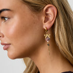 Stainless Steel Drop Earrings Flower Casual Daily Simple Series Women's jewelry