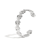 Stainless Steel Cuff Bracelets Flower Casual Daily Simple Series Women's jewelry
