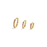Earrings Set of Circles Copper