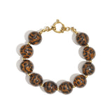 Acrylic Beaded Bracelets Leopard Print Casual Daily Simple Series Women's jewelry-16mm
