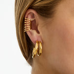 Stainless Steel Ear Cuffs lines Casual Daily Simple Series Women's jewelry