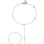 Handchain with asymmetrical stones