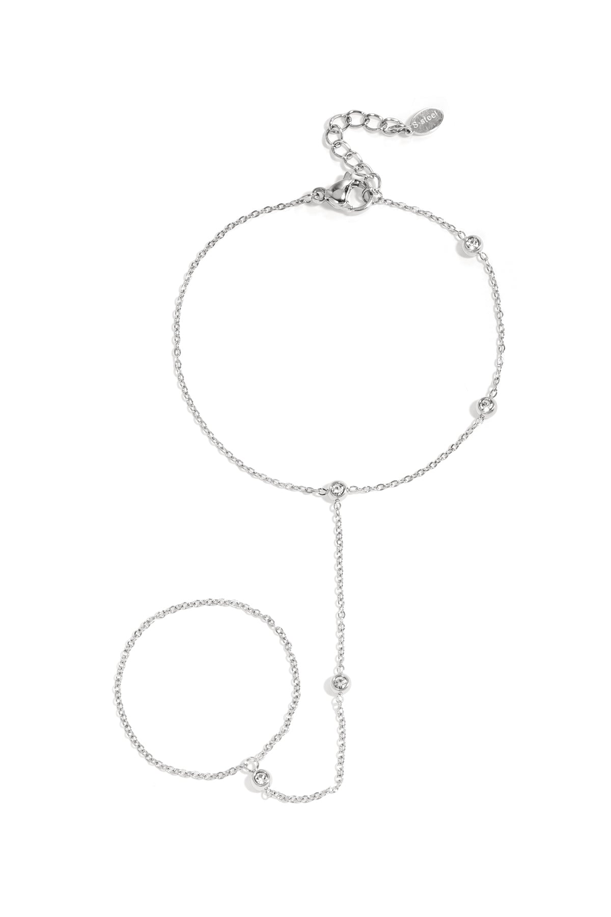Handchain with asymmetrical stones
