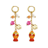 Stainless Steel Dangle Earrings Fish Vacation Daily Romantic Series Women's jewelry