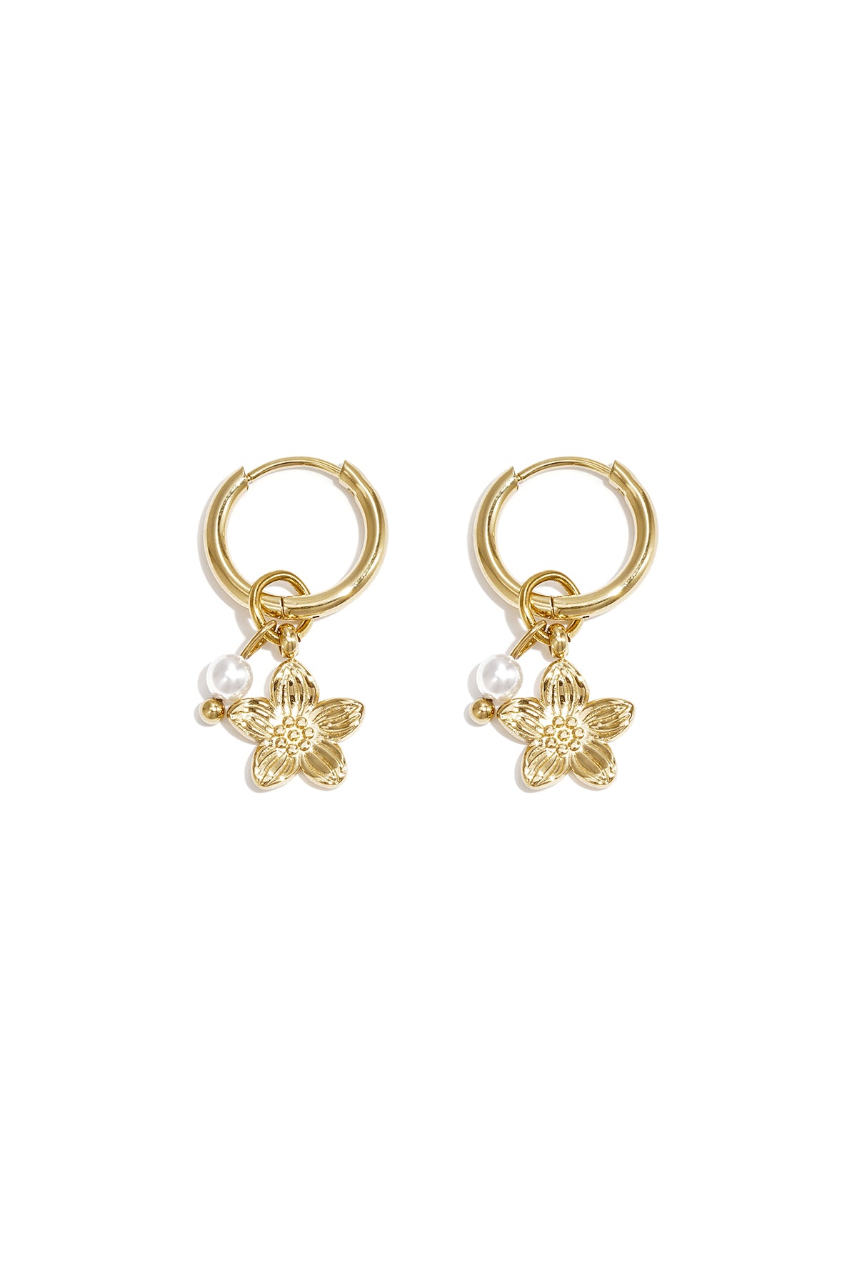 pearl blossom earrings